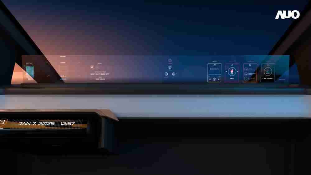 赏金国际无界透明显示接口(Horizon Image Glass)透过车运算方案整合仪表板、、、、中控台及副驾显示器，，一体式全景呈现，，，，提供乘用者清晰的前方视野、、、、行车必要信息与娱乐功能