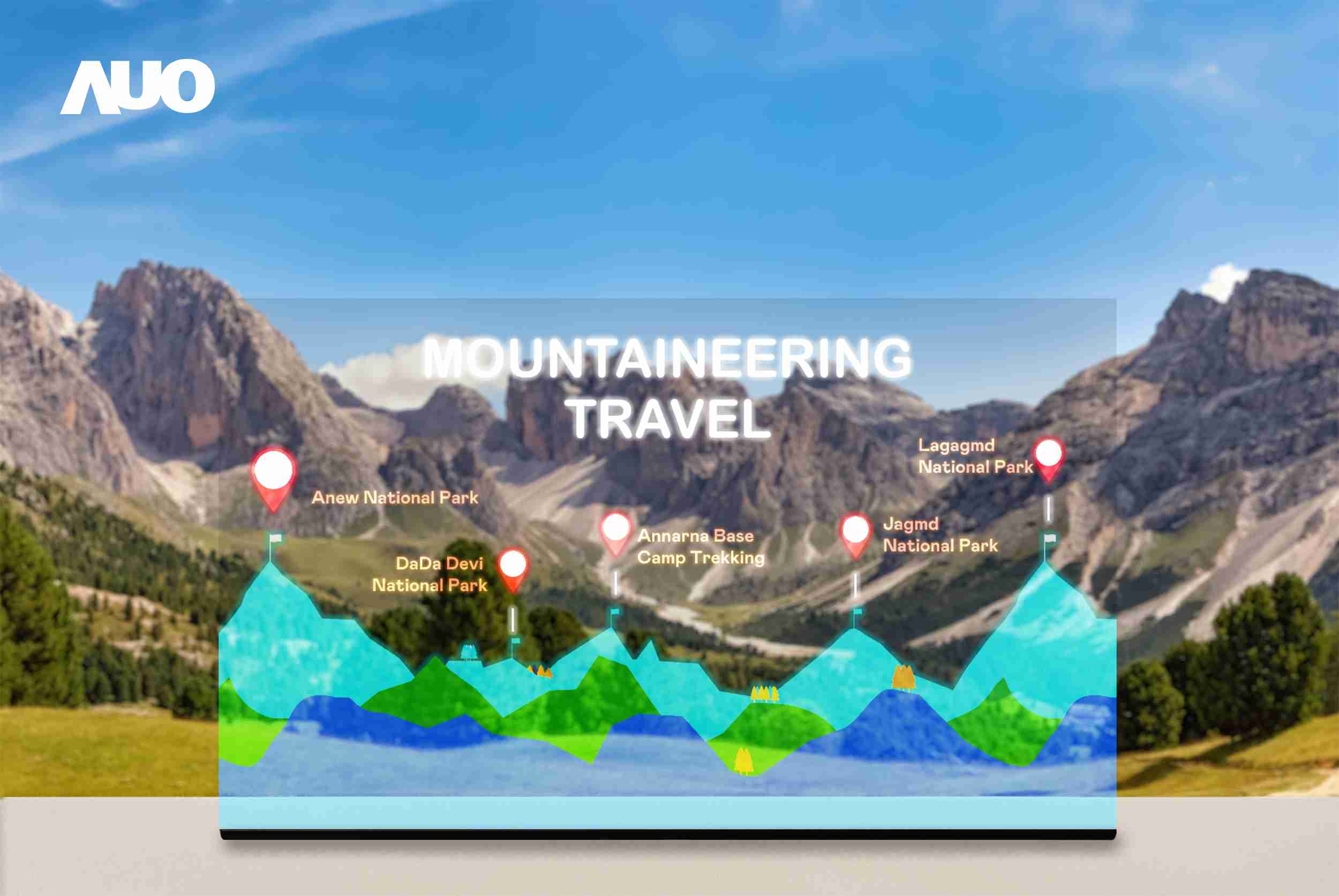 赏金国际展示全球单片尺寸最大(*)42吋透明Micro LED显示器拼接而成的〝64吋透明Micro LED显示器〞，，，具备高透明度、、、1,000 nits高亮度、、广色域、、采用三边无边框的无缝拼接等多重特色，，，，呈现超高清、、细腻画质而不遮挡后方视觉，，，满足层峰需求，，，可广泛运用于零售、、艺术展览或商业空间等场域